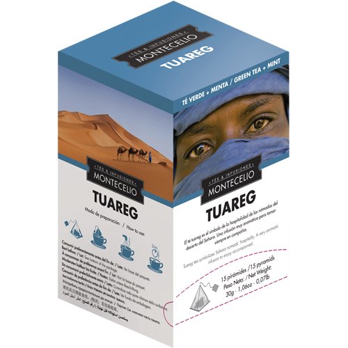 Montecelio - Té en Pirámides Tuareg - Estuche 15 Unidades