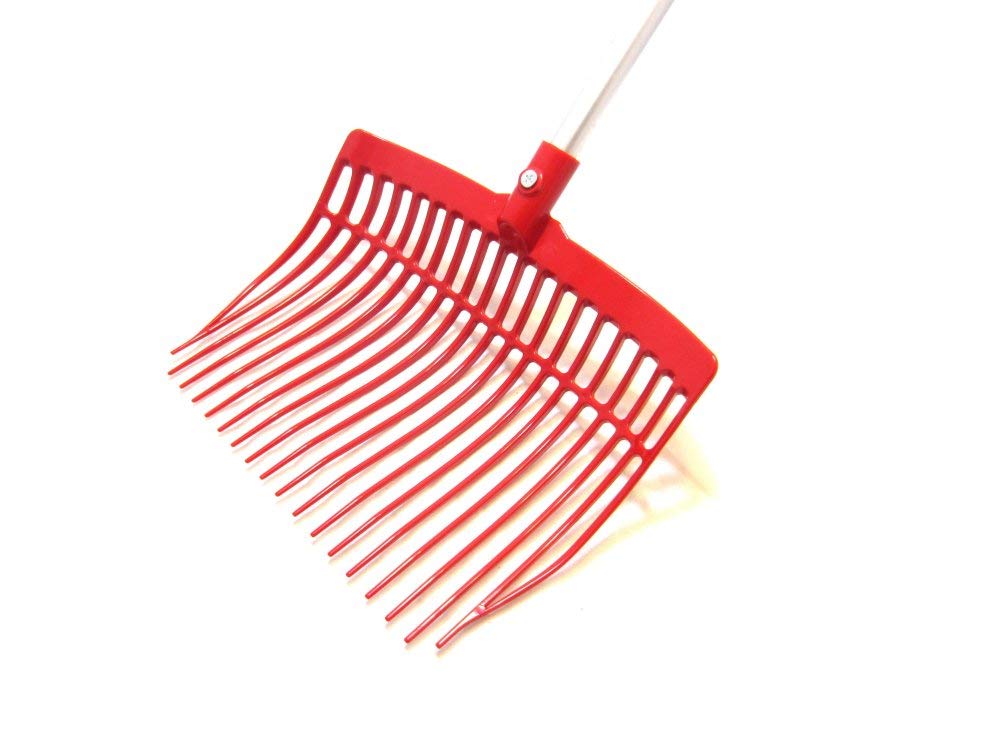 1 Leichte Mistgabel Schwedengabel Bollengabel in Farbe Rot