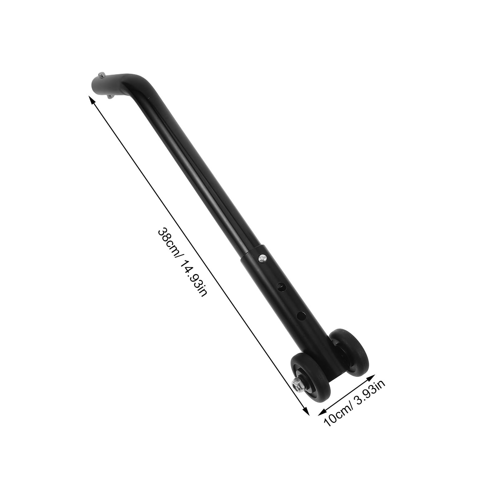 1 par de ruedas antivuelco para silla de ruedas: ruedas de aleación de aluminio, ruedas traseras antivuelco, pieza universal para personas mayores discapacitadas.