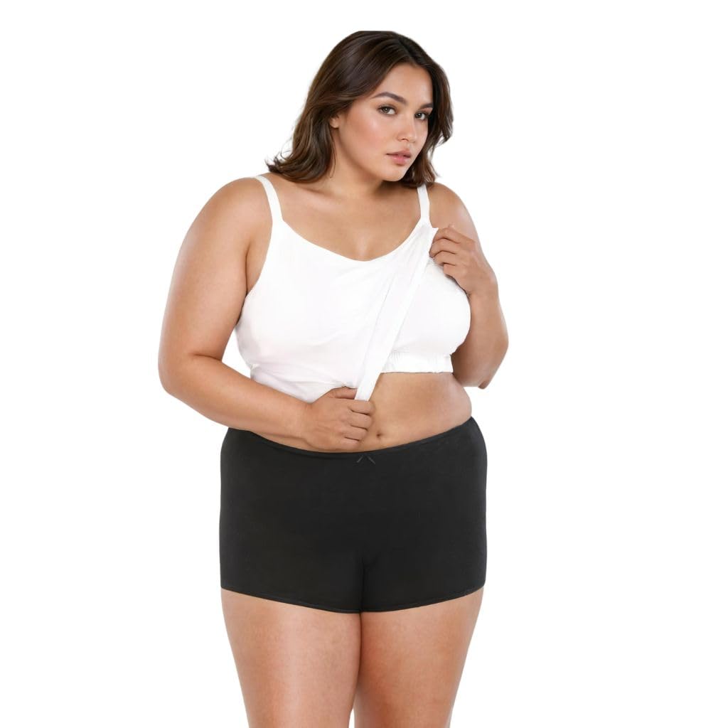 AdiraAdira | Plus Size Camisole with Cup | Camisole for Curvy Women | Built-in Bra | Full Coverage | Wire-Free | Removable Cups | Adjustable Straps | Soft Stretch Fabric | Pack of 1