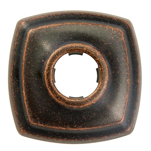 Bras de douche Moen 164745ORB bronze huilé avec bride de finition murale - 2