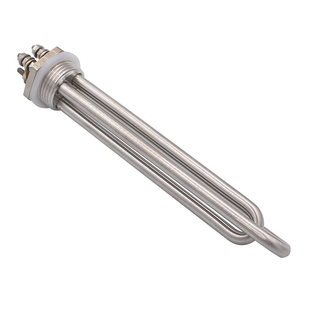 Element grzejny do podgrzewacza wody Części do podgrzewacza wody 12V DC Grzałka 300W 600W 24V 600W 36V 1200W 48V 1500W 1 cal śruba BSP Element grzewczy do energii słonecznej wiatrowej(Gray,24v 600w)
