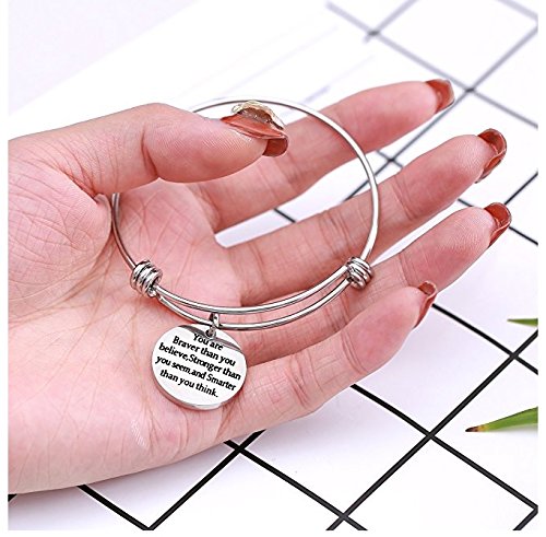 Yellow Chimes Women Bracelets | Fashion Silver Toned Bracelets For Women | Inspirational Message Engraved Bracelet For Woman | Birthday Gift for Girls & Women Anniversary Gift for Wife 4