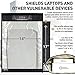 Mission Darkness Window Faraday Bag for Laptops // Device Shielding for Law Enforcement, Military, Executive Privacy, EMP Protection, Travel & Data Security, Anti-Hacking & Anti-Tracking Assurance