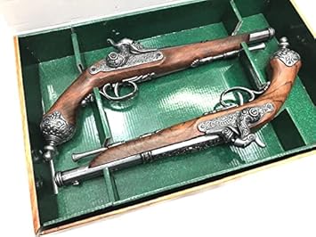 Amazon Denix デニックス 2丁決闘用パーカッションピストル グレー イタリア 貴族 撮影用 演劇用 舞台用 小道具 装飾銃 コレクション モデルガン 通販