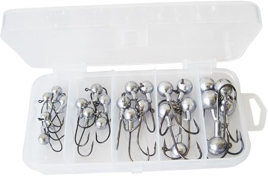 Valkyrie 45 Piece Lead Weight Jighead Fish Fishing Rod Needle Set - Boxed - Stainless Carbon Steel