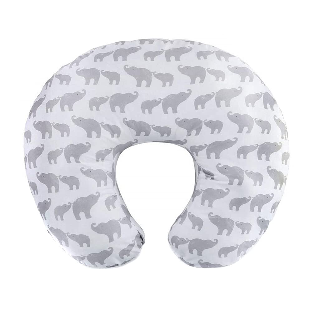 Uposao Baby Nursing Pillow Cover, Newborn U-Shaped Breastfeeding Pillowcase Cushion Cover Stretchy Replaceable for Infant Newborn Feeding Baby Boy and Girl,55x40CM