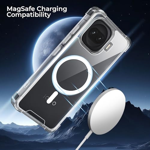 Image of A rtistque Clear Back Cover Case for iQOO 15R 5G | Compatible with Mag-Safe | Premium Cover | Shockproof TPU Bumper | Slim Protective Design | iQOO 15R 5G Back Cover - Transparent