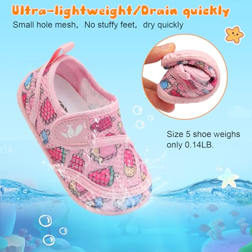Image of FEETCITY Toddler Water Shoes Boys Girls Swim Shoes Quick Dry Kids Aqua Socks Barefoot for Beach Swimming Pool