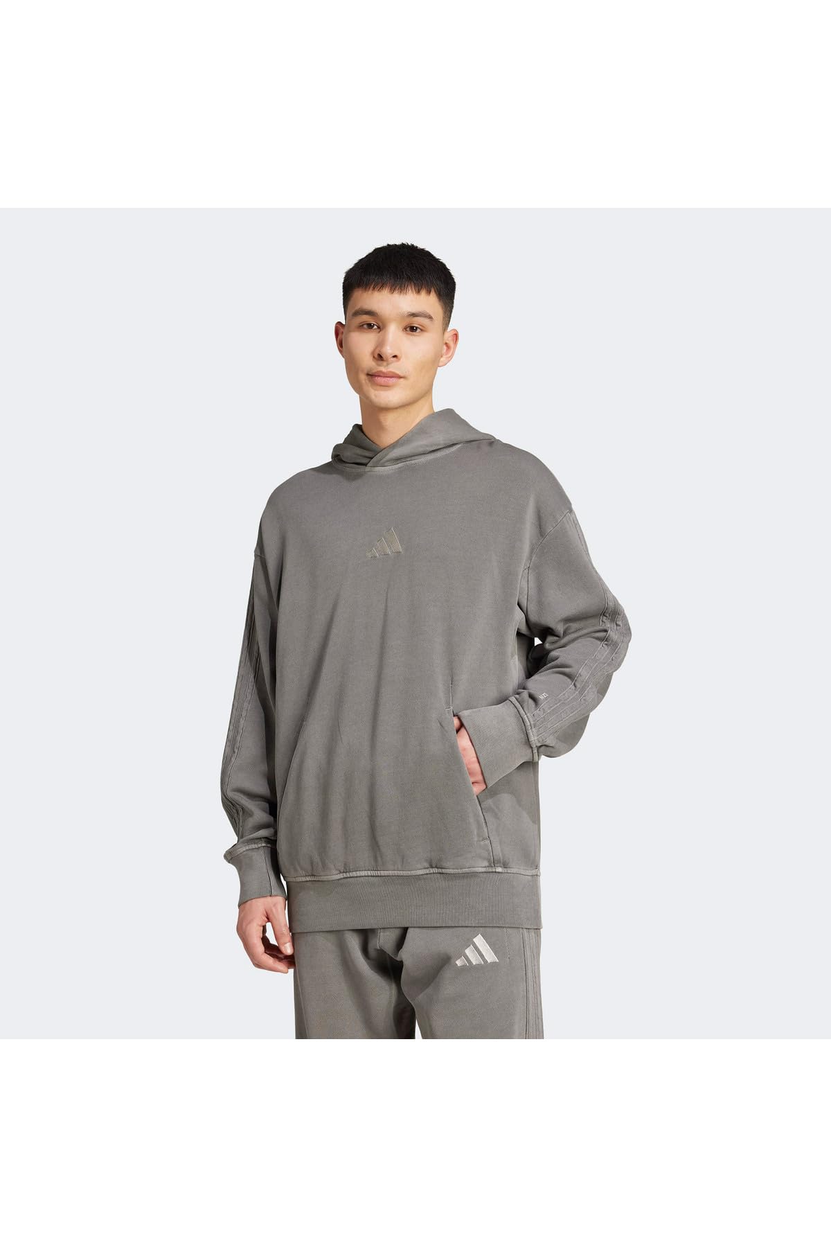 adidas heren ALL SZN French Terry Washed Hoodie, black, L