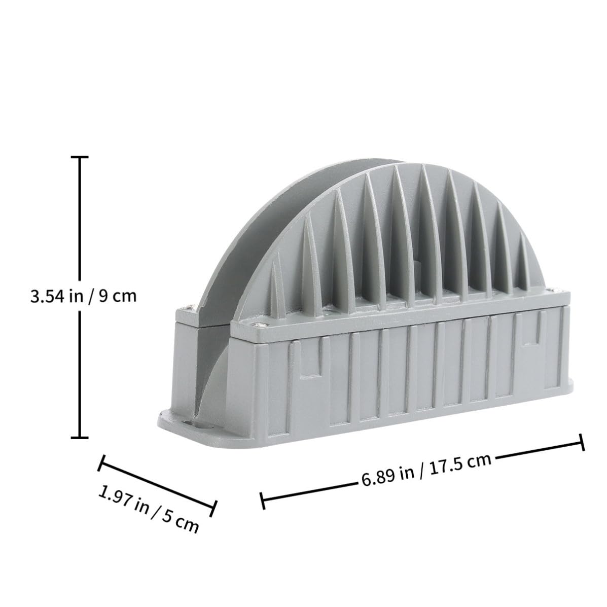 Proiettore LED Semicircolare in Alluminio Bianco per Giardino Esterno