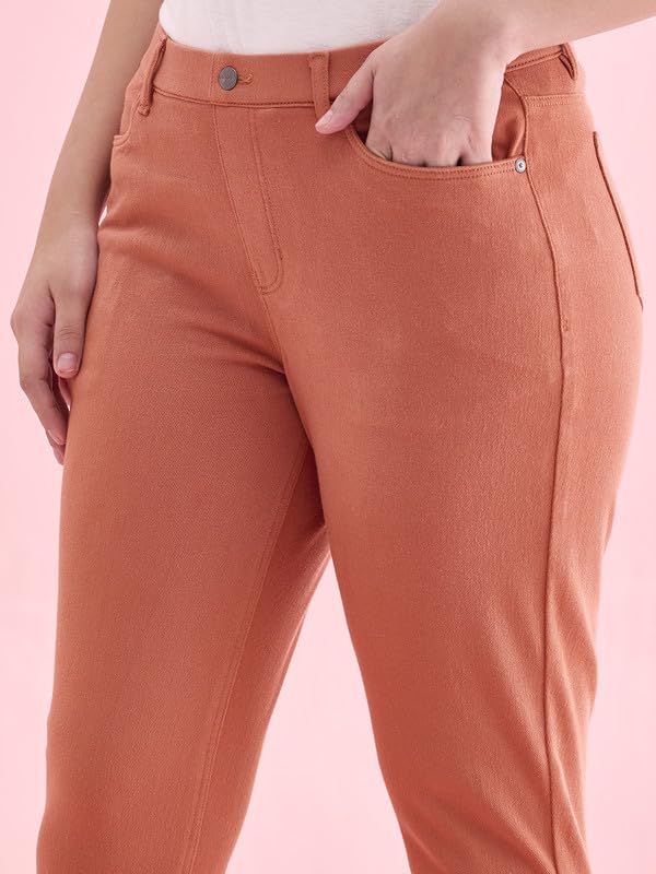 Image of GO COLORS Women Mid Rise Premium Straight Jeans