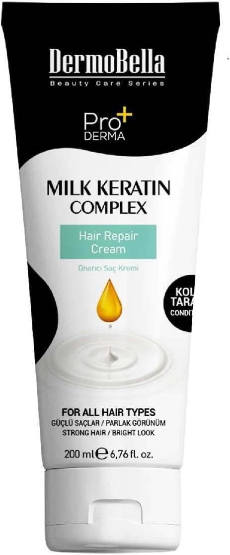 DermoBella Milk Keratin Complex Saç Kremi 200 ml