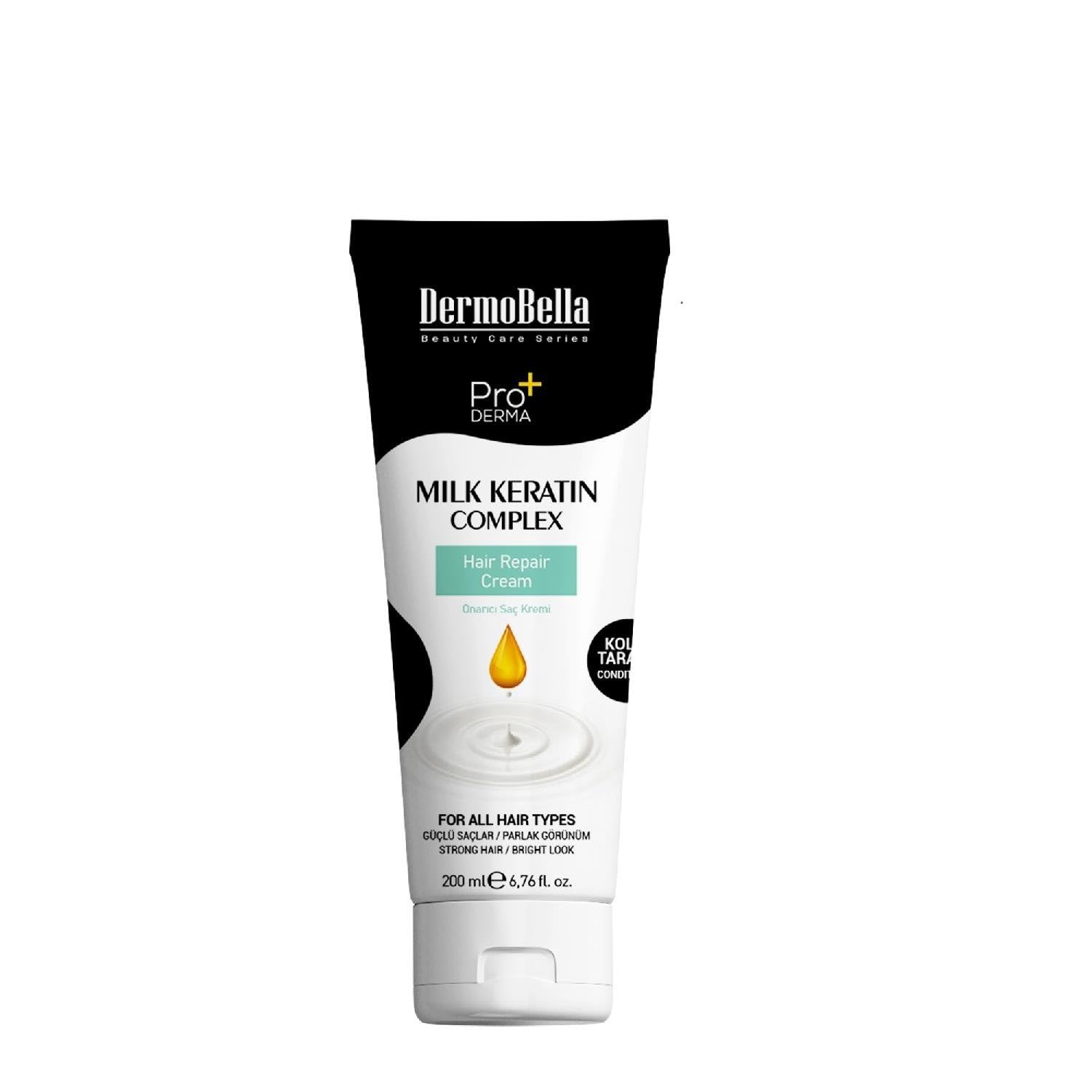 DermoBella Milk Keratin Complex Saç Kremi 200 ml
