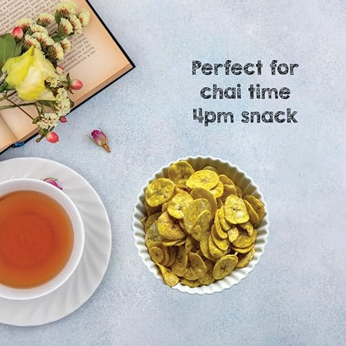 Image of SelfCare By Suman Agarwal Roasted Plantain Chips Pack of 1 125 grams | Healthy - Gluten Free | Savoury - Snacks - Namkeen - Grocery | Mid Day - Workout - Tea time Snacking | Jain & Travel Friendly