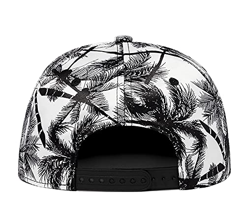 Image of Quanhaigou Snapback Hat for Men Women,Hip Hop Style Colorful Flat Bill Hats Teens Adjustable Baseball Cap