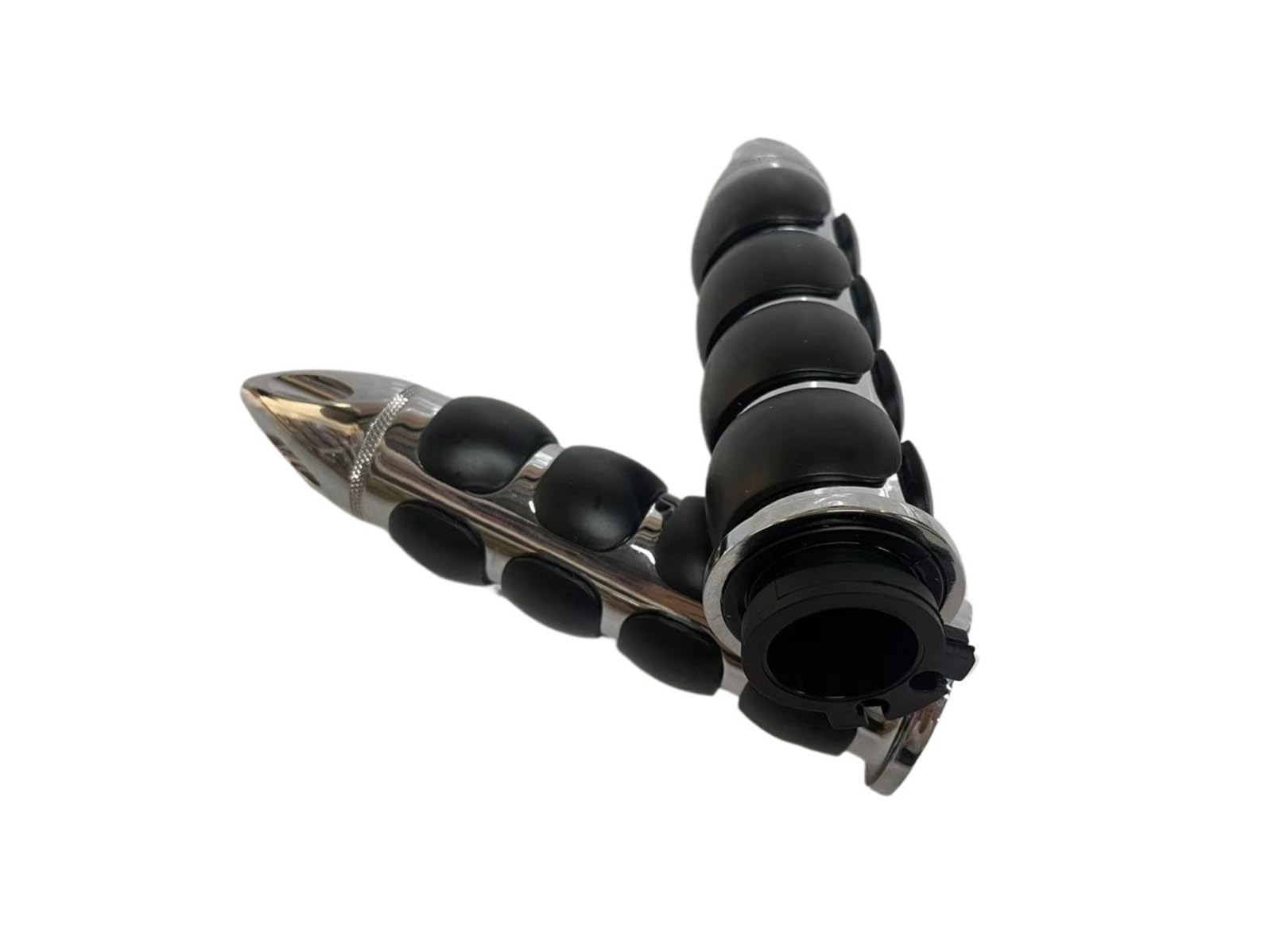 Manopole Per Freni In Gomma Manopole per manubrio antiscivolo in gomma da 1" e 25 mm, adatte per Harley, adatte per Honda, adatte per Kawasaki, adatte per Suzuki, Cross Grip