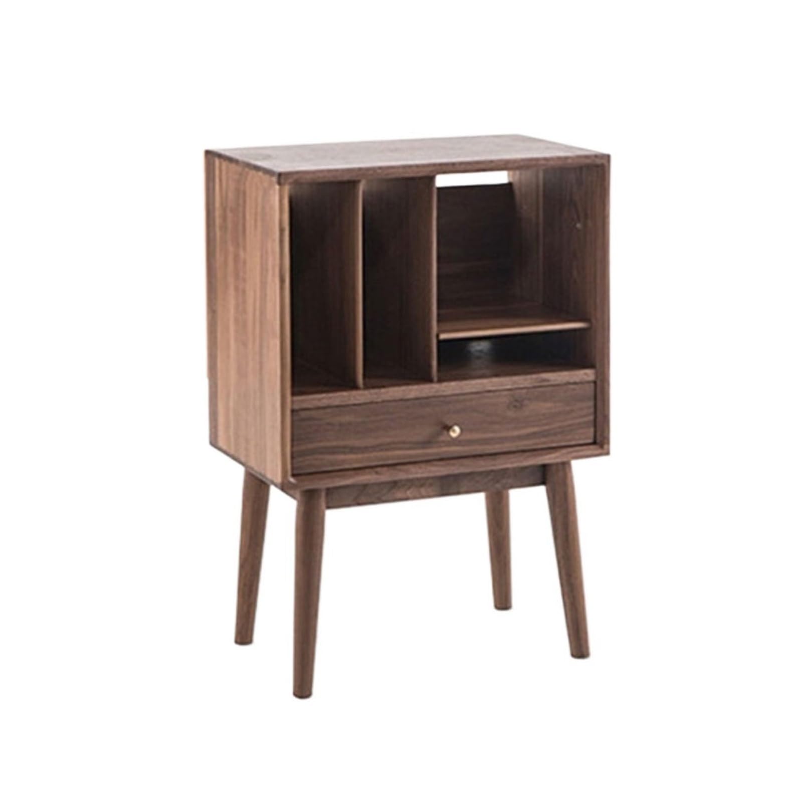 ZZlei2yu-12 record storage Multi-functional Wooden Vinyl Record Cabinet Home Sideboard with Drawer Desktop Organizer
