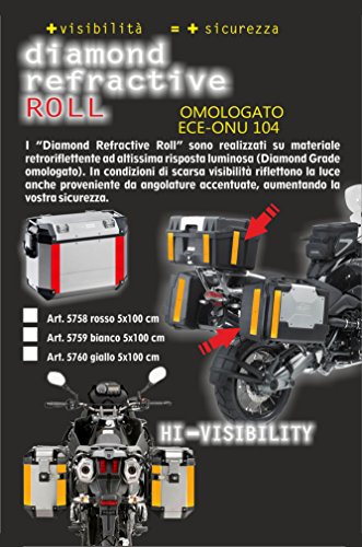 Image of Quattroerre 5758 Reflective Roll for Chests Moto un-eec Approved 104 5 x 100 cm red