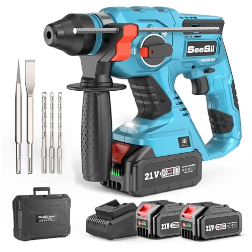 Seesii Cordless SDS-Plus Hammer Drill