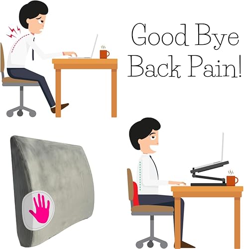 Miniatura 2 de Z Pillow Soporte de espalda - Almohada de apoyo para aliviar el dolor de cuello y hombros, ideal para usar en cualquier tipo de silla. Perfecto para