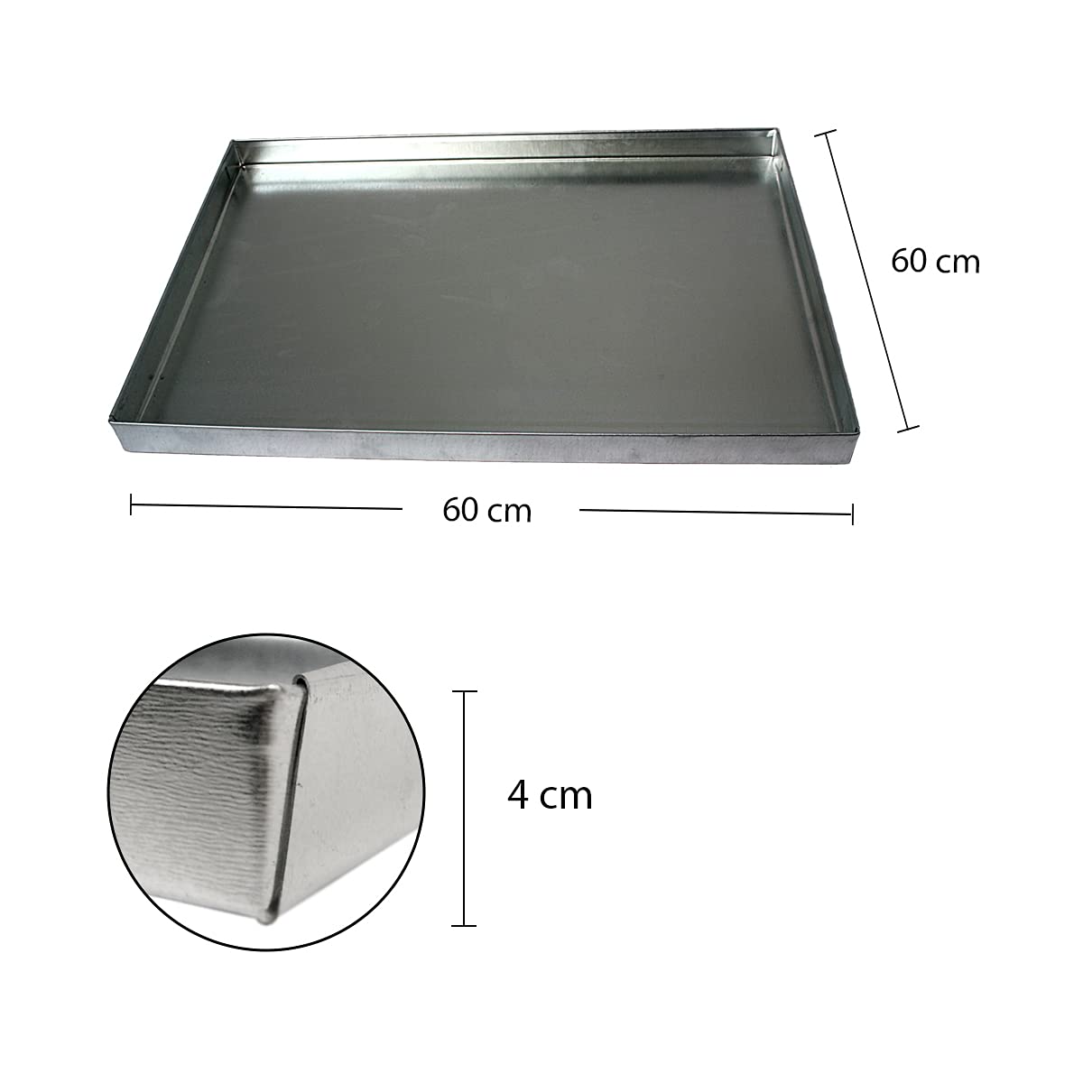 BitWa Pojemnik na popiół z rusztem węglowym 60 x 60 cm do grillowania