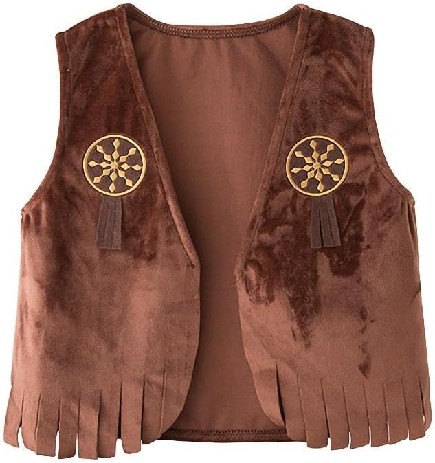 Kids Cowboy Costume Outfit with Hat Vest Bandana Pants Western Role Play Set for Halloween Dress Up Party Carnival - Image 4