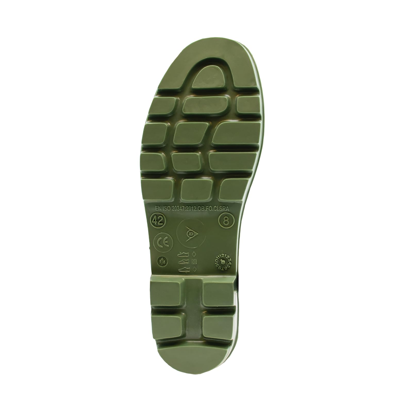 DUNLOP Protective Footwear, B370411, Wellie Two-Tone Schuhe, Weiß/Grün, Größe 38 EU