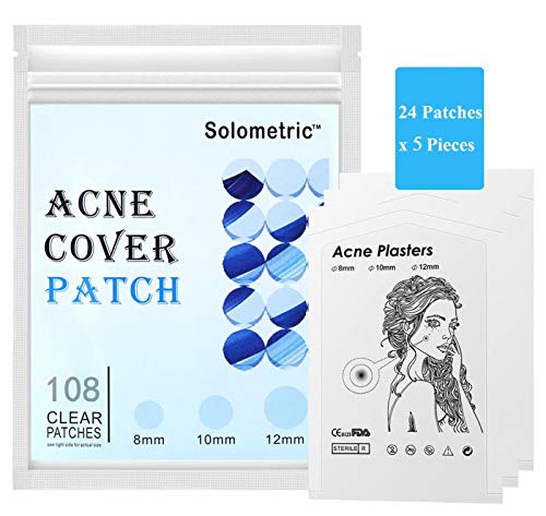 Preisvergleich Produktbild Pickel Pflaster 108 counts, Akne Patches - Unsichtbare Hydrokolloide Absorbierendes, Spot and Skin Tag treatment, Hautbehandlung, Gesichtsaufkleber, Wasserdicht, Fast & Effective