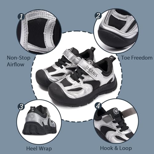 Unisex-Child Comfortable Sneakers No-Slip Kids Hiking Shoes for Dirt4