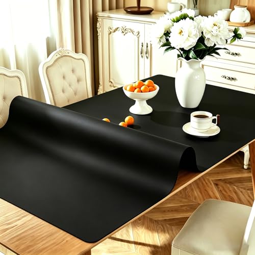 Extra Large Silicone Mat, 42x96 Inch Silicone Table Mat, Black by BSONEDO - Used condition - US$110.56