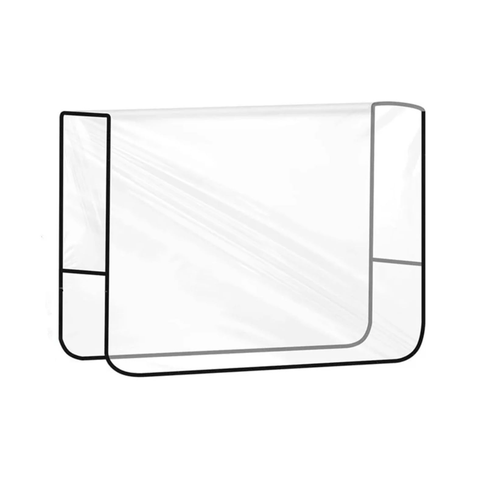 ENWWCH Salon Chair Cover Washable Waterproof Hairdressing Protectors Lightweight Clear PVC Barber Covers For chair(White)