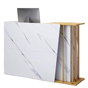 Amazon.co.jp: Sariny受付カウンター 木製 レジカウンター