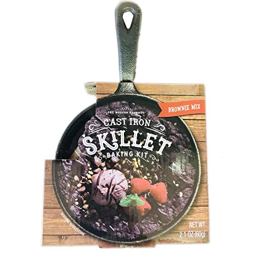 Brownies Skillet Baking Kit! Includes Cast Iron Skillet and Chocolate Chip Cookie Mix!