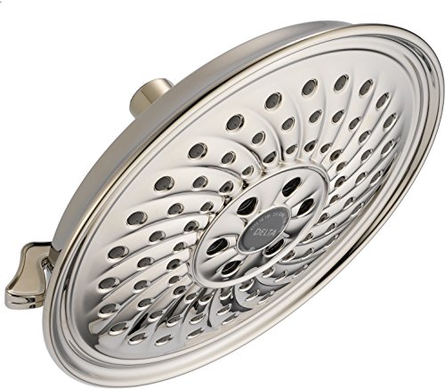 Delta 52687-PN 3 Setting H2O kinetic Traditional Raincan Showerhead, Polished Nickel