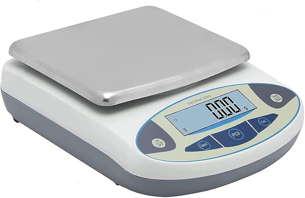 Waga kuchenna, precyzyjna waga 0,01 g, precyzyjna analityczna waga elektroniczna, waga jubilerska do sklepu, kuchni, laboratorium, żywności, 5000 g (1000 g ())