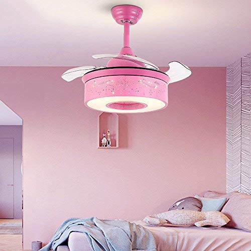 Ventilateur de plafond moderne minimaliste avec éclairage blanc LED 24W haut de gamme - 4