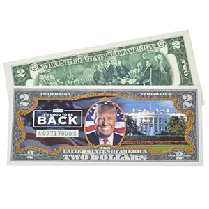 President Trump Victory 2 Dollar Bill – Uncirculated Commemorative Coin Trump Merchandise
