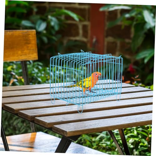 Image of Happyyami 2pcs Travel Carrier Small Bird Cage Portable Ventilation Durable Easy to Use