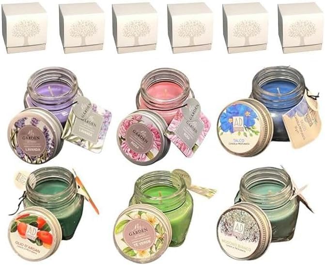 Regalami.shop candele colorate profumate con sei eleganti...