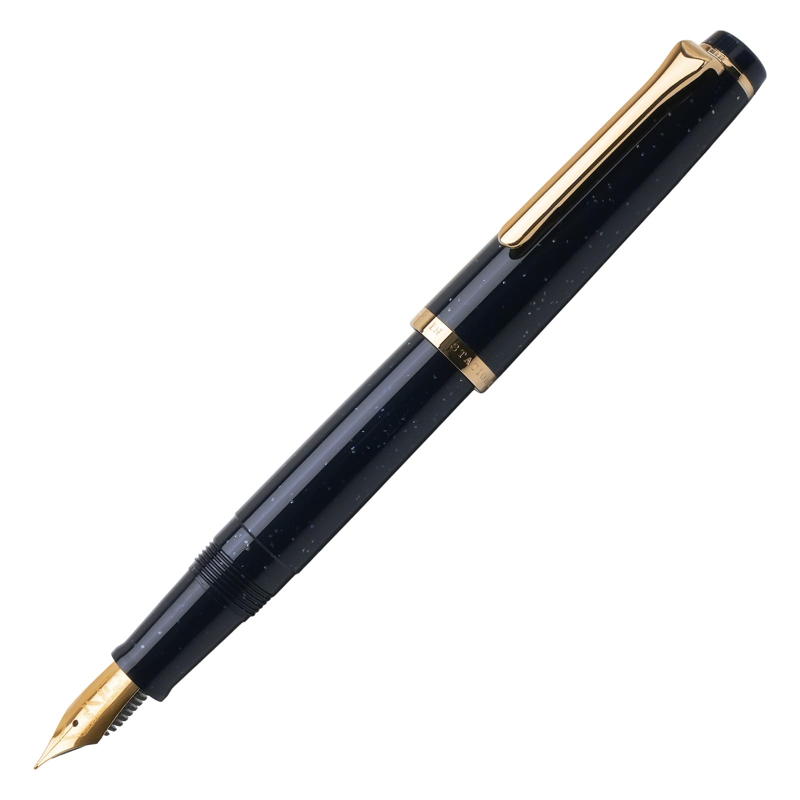 Sailor Pent Sofia Star Fountain Pen Navy Blue Glitter Resin 5.3in Japan