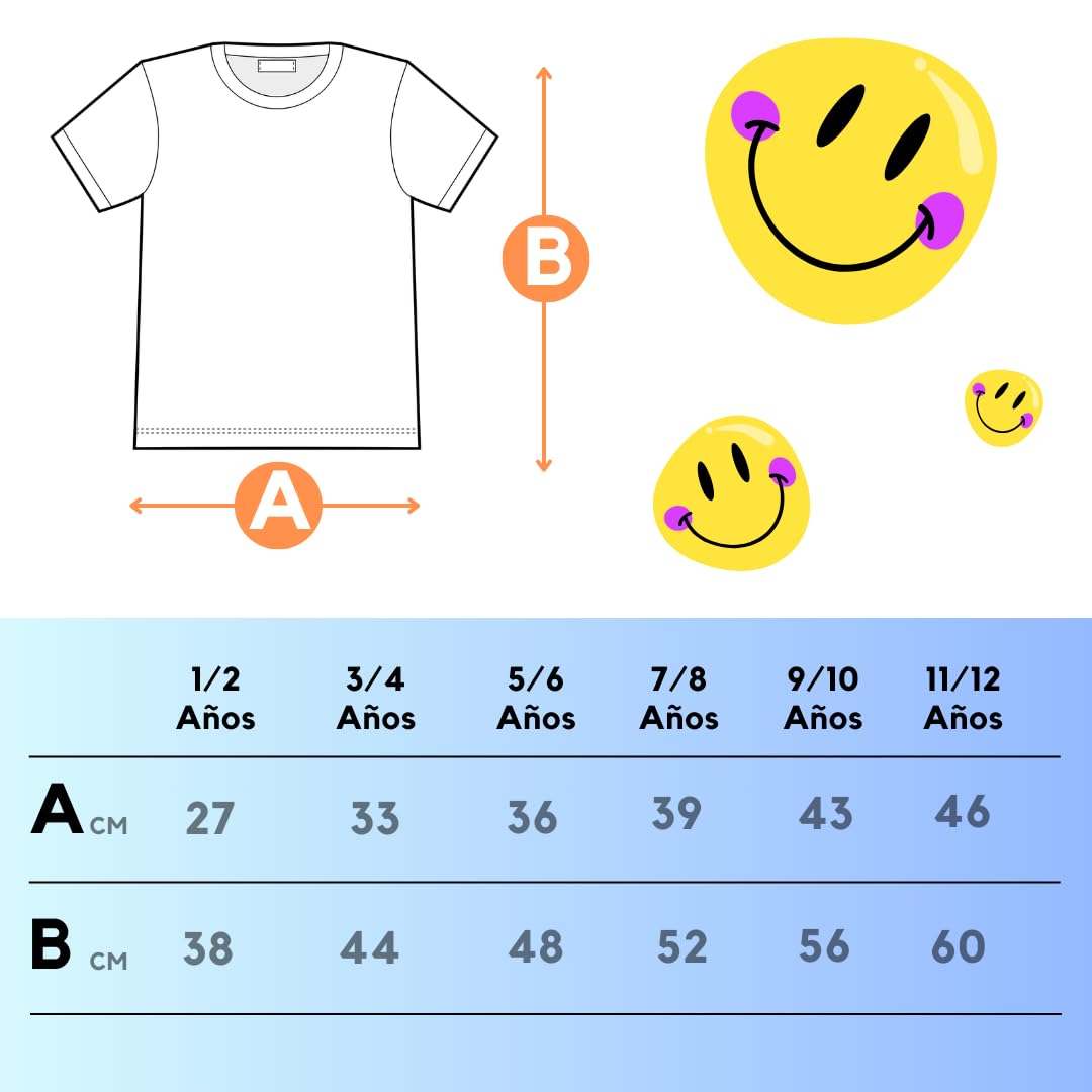 Camiseta Infantil 100% Algodón Manga Corta Cuello Redondo Unisex 1-2 Unidades Tallas 1-15 Años