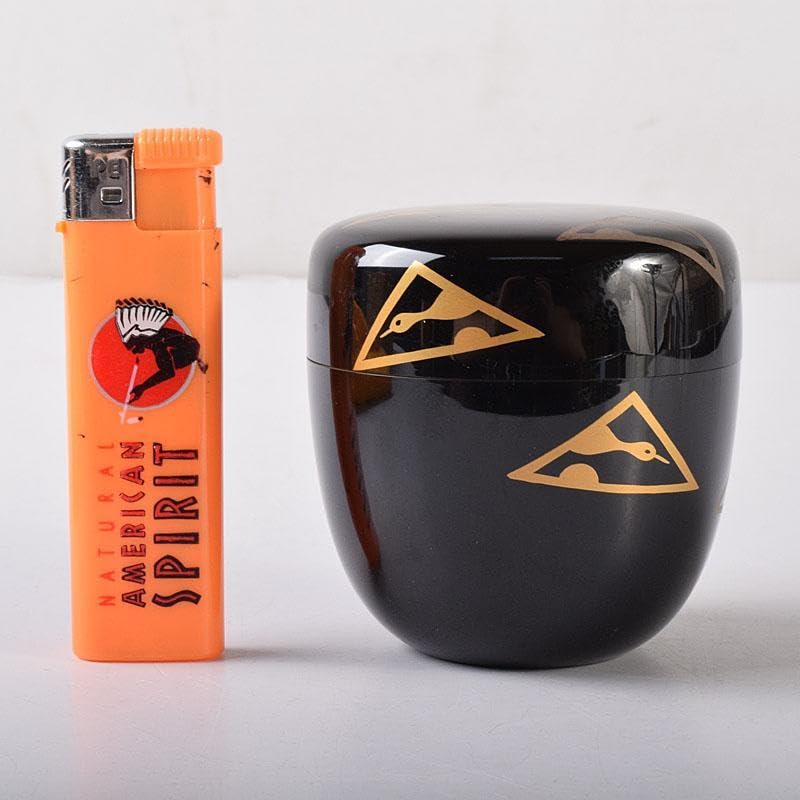 Amazon.co.jp: 茶道具 漆匠 遠山哲山作 鱗鶴蒔絵 利休棗 共箱 V 7319  