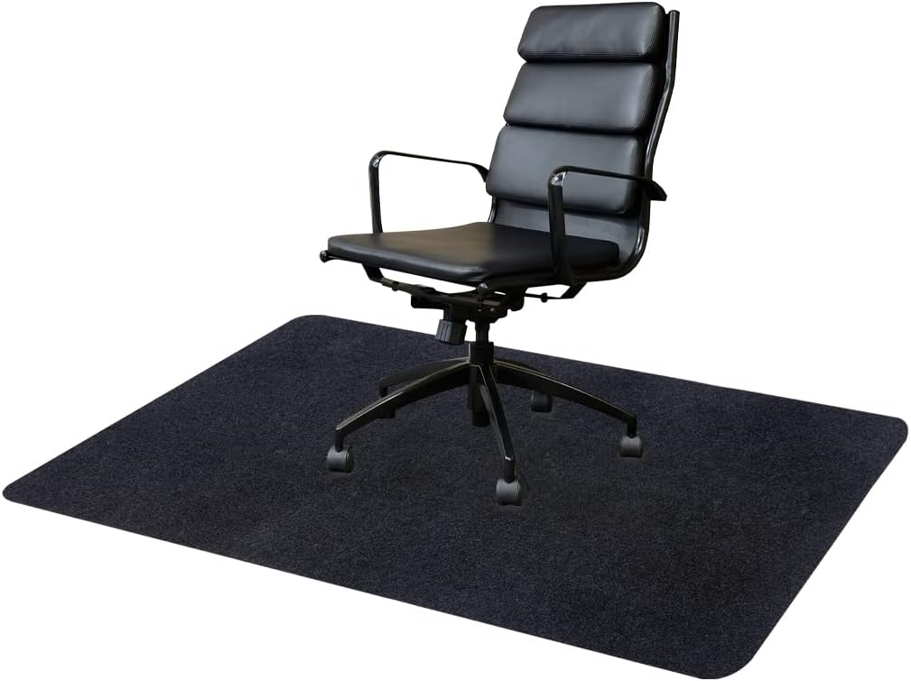 Arthome Office Chair Mat for Hard Floor,Computer Garming Rolling Chair Mat for Hardwood and Tile Floor,Anti-Slip Floor Protector Rug for Home Office 35''x55'' (Black)
