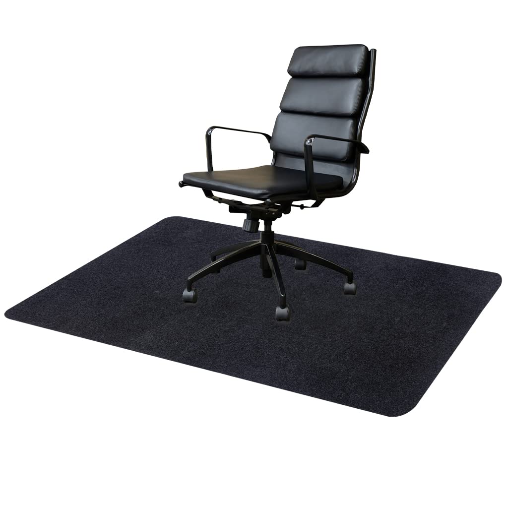 Arthome Office Chair Mat for Hard Floor,Computer Garming Rolling Chair Mat for Hardwood and Tile Floor,Anti-Slip Floor Protector Rug for Home Office 35''x55'' (Black)