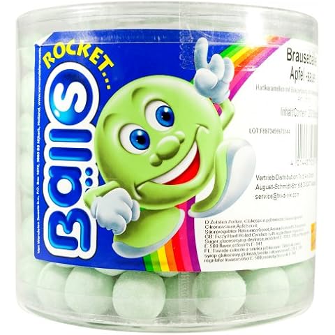 Rocket Balls Brausebälle Apfel Dose Cover