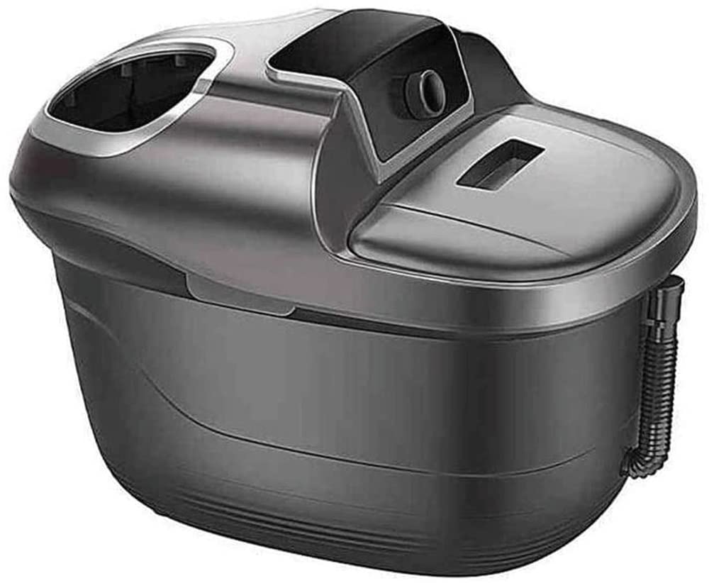 Foot Spa/Bath Massager with Salt - with Heat, Bubbles and Vibration, Digital Temperature Control - Mini Acupressure Massage Points - Foot Stress Relief