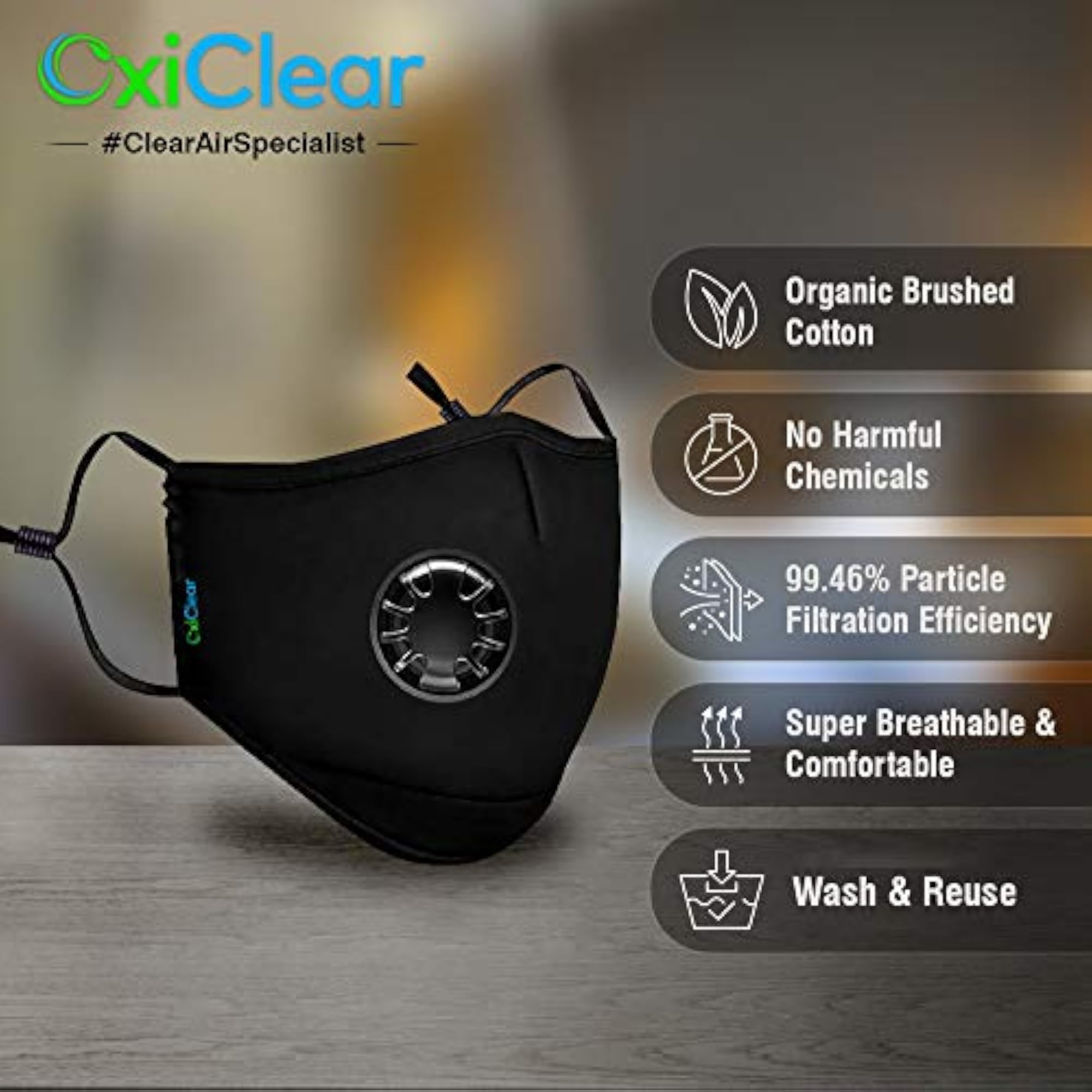 N99 Anti Pollution Face Mask with Activated Carbon Filters