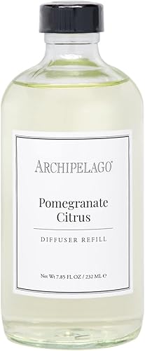 Archipelago Botanicals Recambio de aceite difusor de cítricos de granada Granada y cítricos (7.85 fl oz)