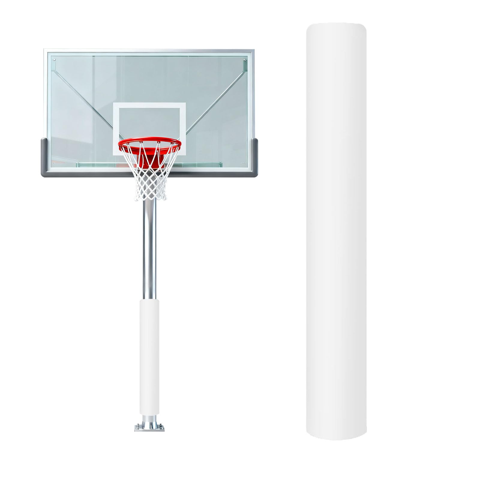 Funda para poste de baloncesto impermeable con acolchado resistente de gimnasio
